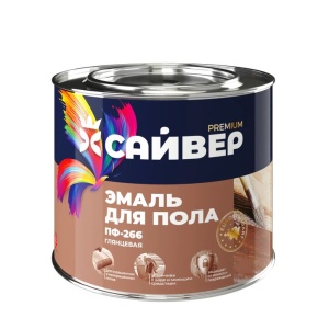 Эмаль ПФ-266 для пола золотистая 1,8кг Сайвер