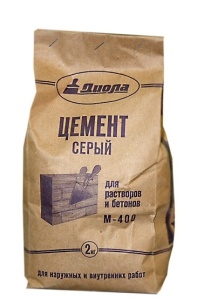 Цемент серый М-400 2кг  К-10шт