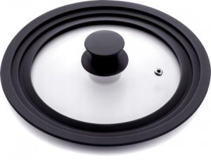 Крышка универсальная 24/26/28см силиконовый ободок ТМ REGENT 1/24