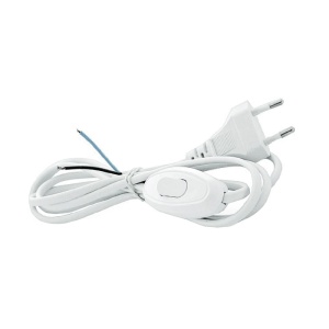 Шнур для бра с выключателем ШВВП 2х0,5 2м Artsun