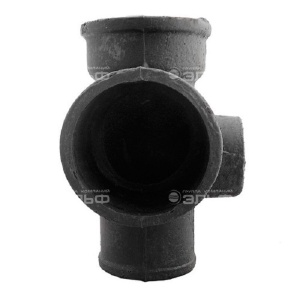 Крестовина чугунная (чк) двухплоскостная правая 100/100/50