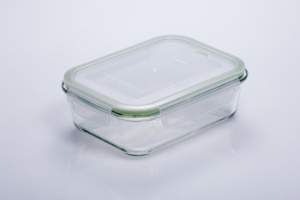 Контейнер стекло 1040 мл прямоугольный 207х154х70 мм ТМ Eley зеленый