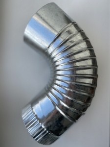 Колено оцинкованное промежуточное 90гр. д.115  