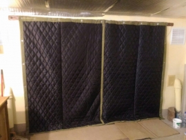 Штора брезентовая (утепл. 2-х слойная) 3х4 с люверсами  ВО