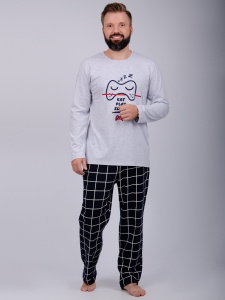 Пижама муж. (футб.длин.рукав+брюки) Стэнли р.54 (ЧЗ)