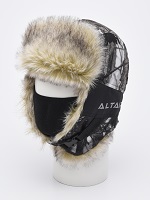 Шапка зимняя Альтаир,тк.алова, цв. белый лес р.56-58 (Ч/З)