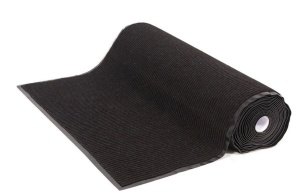Коврик влаговпитывающий ребристый 0,9х12метров черный Sunster 