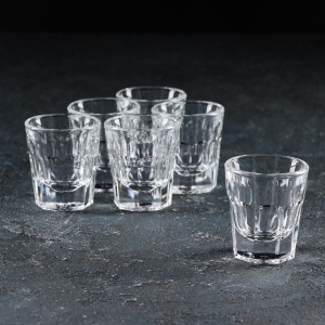 Набор стопок стекло 6пр Casablanca 37 мл п/уп 1/4