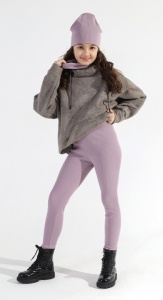 Брюки дев. цветные Лада-1 рост 128 (ЧЗ)