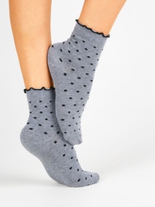 Носки женские х/б+эл КВ с1205 1/30 р.23 (ЧЗ)