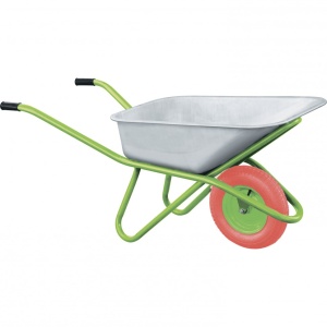 Тачка строит. 1-но колес. 90л /180кг с PU колесом Сибртех