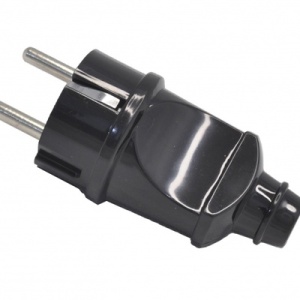 Вилка штепсельная  ПРОГРЕСС прямая c/з 