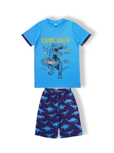 Пижама мал. (футб+шорты) SS6100 рост 146 (ЧЗ)