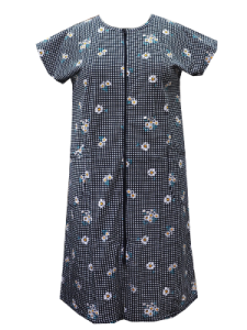 Халат жен. трикотаж на молнии арт.457-25 р.56(164) (ЧЗ)