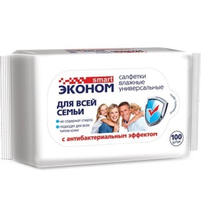 Салфетки влажные №100 Smart по 16 шт