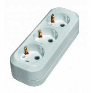Колодка 3гнезда з/к