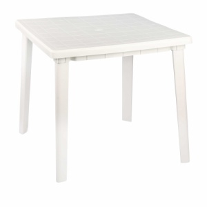Стол 800х800х740мм квадратный ПВХ белый