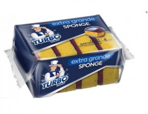 Губка для посуды TURBOMAG EXTRA grande 4 шт 1/60