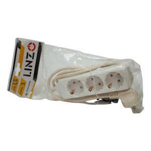 Удлинитель 10-3-1,5m 3гн 1,5м 2х0,75 10А LINZO 