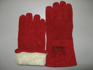 Краги 126/1(2400/2) спилковые 5-ти палые (искуст. мех) 1/12