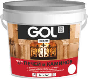 ExpK.141 Краска для печей и каминов GOLexpert белая 3кг 