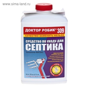 Средство по уходу за септиком 798мл ДОКТОР РОБИК (12) 