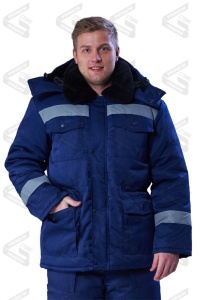 Костюм утеплённый муж. Мастер Д, мех. вор (кур+бр) р.60-62/170-176(ЧЗ)