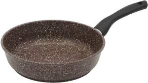 Сковорода с антипригарным покрытием 220 мм VICTORIA АЛА Мрамор корич. 1/6