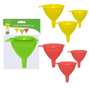 Набор воронок 3шт (6,7,8см) МультиДом