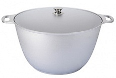 Кастрюля алюм литая 20,0 л алюм/кр TM KUKMARA 1/2 