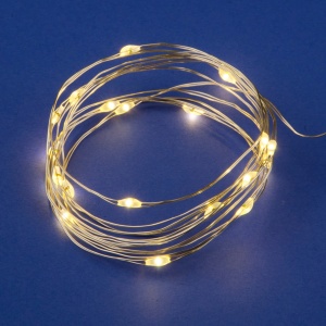 Гирлянда ULD-S0200-020/SCR/3LR WARM WHITE Роса с пробкой 2м 