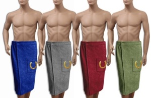 Килт мужской махровый 70х150 вышивка 