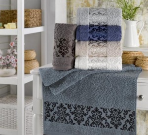 Полотенце махр. жаккард 70х140 (1/6 ) TWO DOLPHINS 