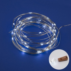 Гирлянда ULD-S0200-020/SCR/3LR WHITE Роса с пробкой 2м