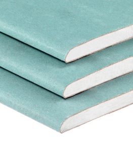 Гипсокартон влаг. ГКЛВ  12,5 мм (2,5х1,2м)  