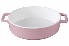 Форма керам 33,5х27х6,5 см Twist TM Appetite кругл розовый 1/1