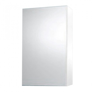 Шкаф навес с зерк 40 Комбо белый