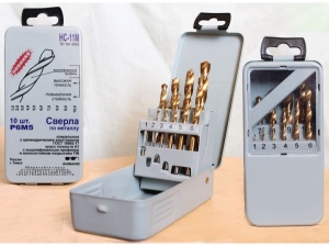 Набор сверл по металлу НС 11М  (1;2-10 мм золото)