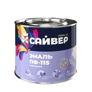 Эмаль ПФ-115 апельсиновая 1,8кг Сайвер