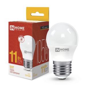 Лампа LED-шар-VC 11Вт 3000 Е27 IN HOME