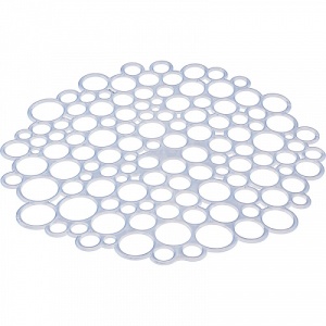 Решетка в раковину круглая d290мм Полимербыт