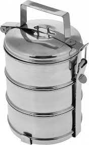 Ланч-бокс н/ст 14см 3 лотка* 900 мл 