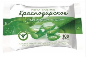 Мыло туалетное Краснодарское 90гр с ароматом алоэ (72) Меридиан