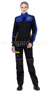Куртка женская Старт, черный/василковый р.52-54/170-176(ЧЗ)