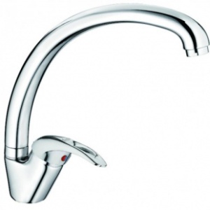 Смеситель д/кухни AQUATTRO рыч.  высок.излив шпил б/подвод