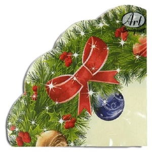 Салфетки Новогодние 24х24см 50штук