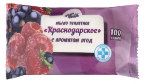 Мыло туалетное Краснодарское 100гр с ароматом ягод (66) Меридиан