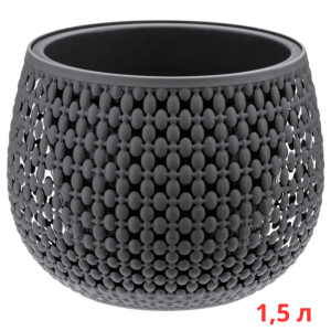 Кашпо Пирула D 290мм 4,0л вставка М-Пластика