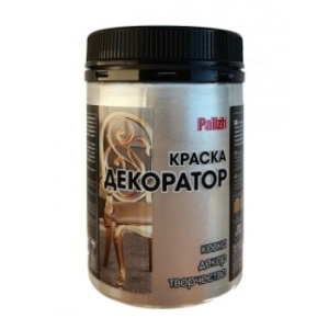 Краска-колер акриловая серебро металлик 0,25кг Palizh Декоратор