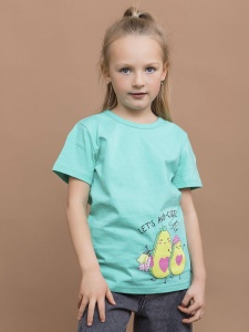 Футболка дев. 001,002,003,004_БК25 р.110 (ЧЗ)